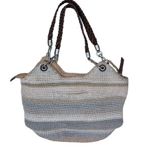 The Sak braided leather handle satchel